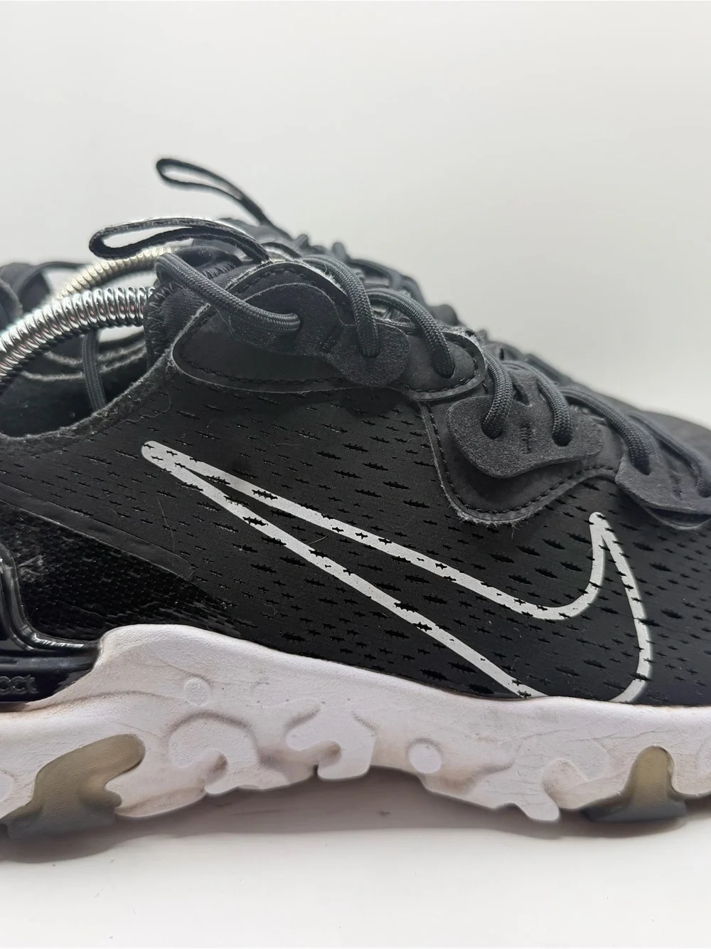 Nike Black and White Swoosh Athletic Sneakers